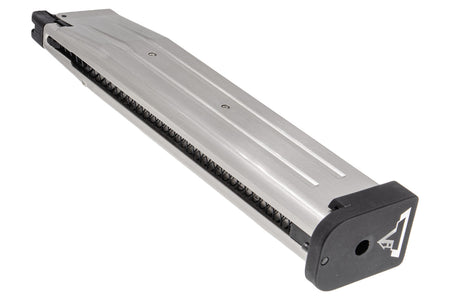 ARMY TTI Licensed Base Plate 45 Rounds Hi-Capa GBB Magazine for ARMY / TM Marui Hi-Capa GBB Pistol Series Silver