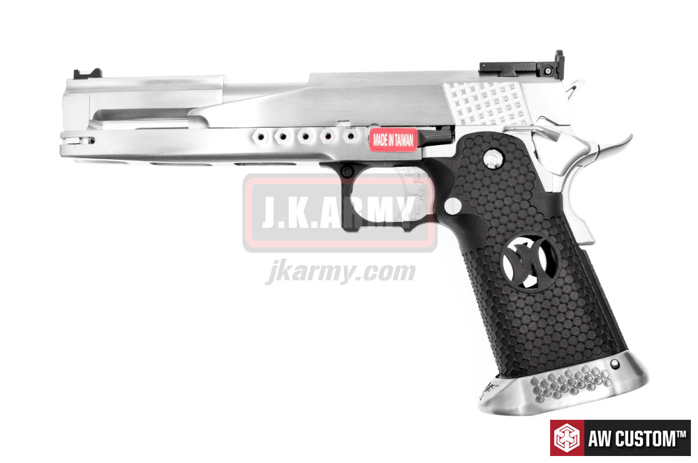 AW Custom™ 6" HX2201 Hi-Capa 6inch Dragon Airsoft GBB Pistol ( Silver )