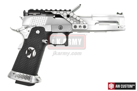 AW Custom™ 6" HX2201 Hi-Capa 6inch Dragon Airsoft GBB Pistol with Mount ( Silver )