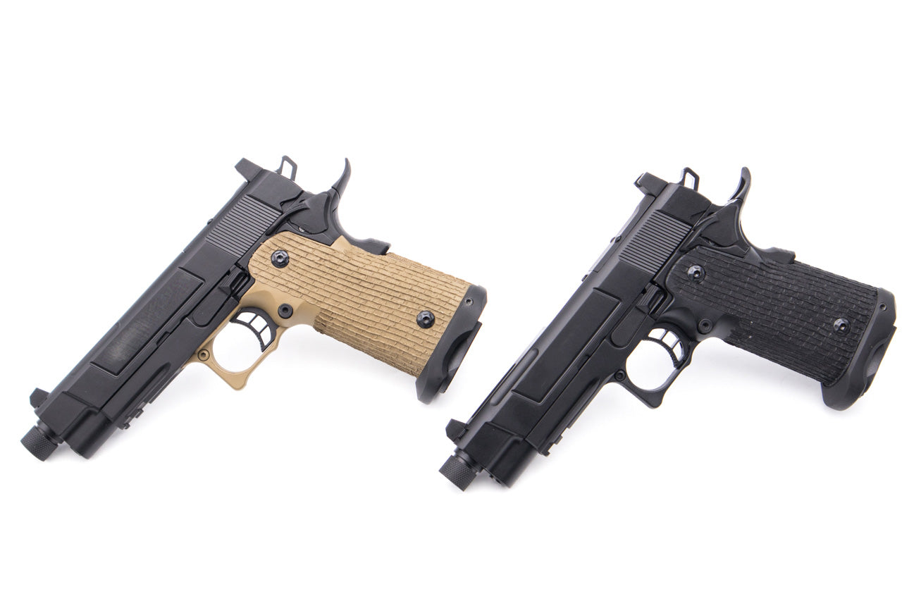 ARMY Armament R504 with RMR Base Mount GBB Pistol Airsoft ( Black / DE ) ( Costa VIP Style )-Black