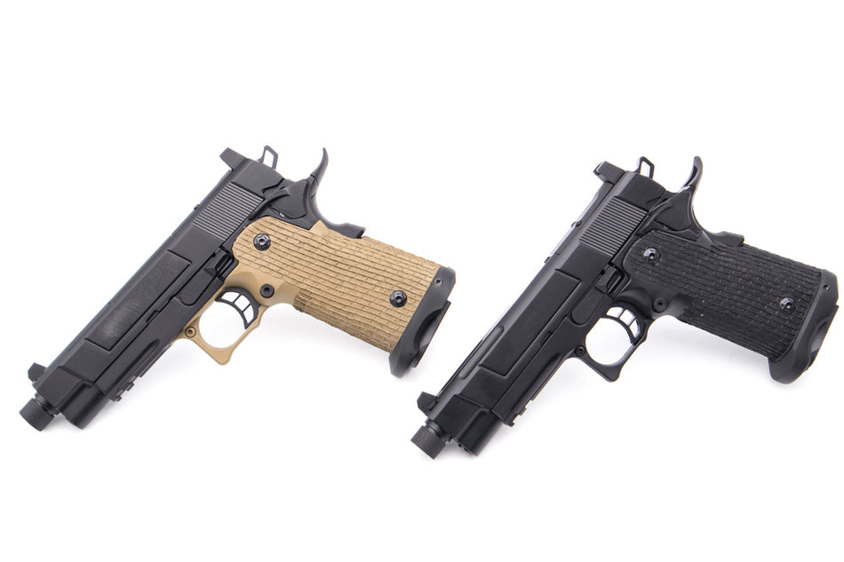 ARMY Armament R504 with RMR Base Mount GBB Pistol Airsoft ( Black / DE ) ( Costa VIP Style )-Black