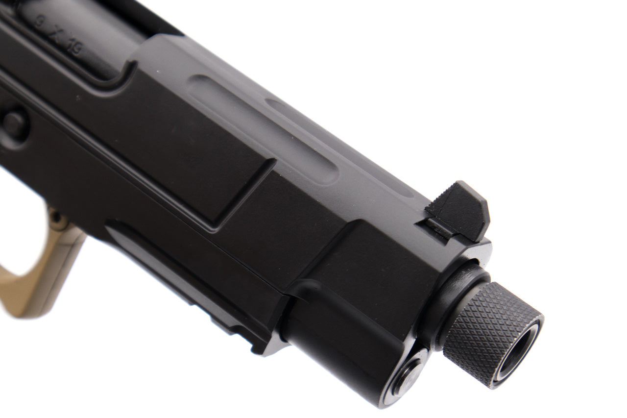 ARMY Armament R504 with RMR Base Mount GBB Pistol Airsoft ( Black / DE ) ( Costa VIP Style )-Black