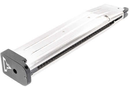 ARMY TTI Licensed Base Plate 45 Rounds Hi-Capa GBB Magazine for ARMY / TM Marui Hi-Capa GBB Pistol Series Silver