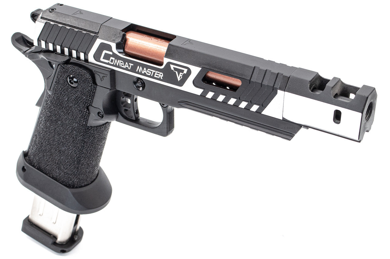 ARMY TTI Licensed Combat Master Alpha Model with Compensator GBB Pistol Airsoft ( 2 Tone )