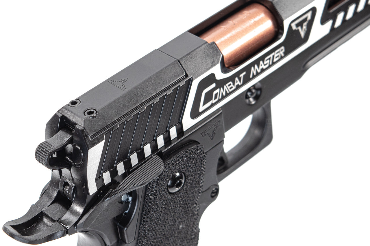 ARMY TTI Licensed Combat Master Alpha Model with Compensator GBB Pistol Airsoft ( 2 Tone )