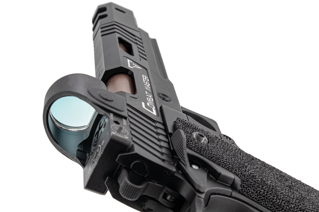 ARMY TTI Licensed Combat Master Alpha Model with Compensator GBB Pistol Airsoft ( Black )