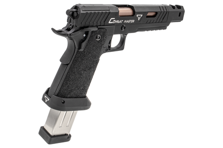 ARMY TTI Licensed Combat Master Alpha Model with Compensator GBB Pistol Airsoft ( Black )