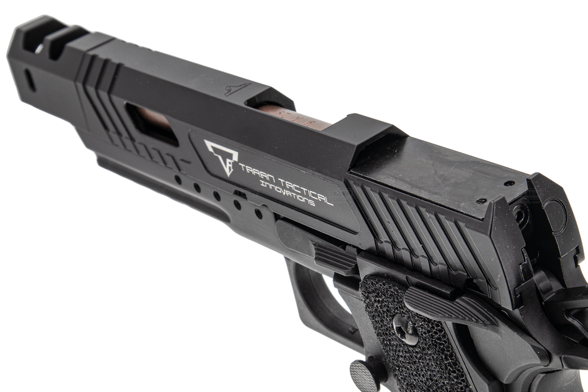 ARMY TTI Licensed Combat Master Alpha Model with Compensator GBB Pistol Airsoft ( Black )