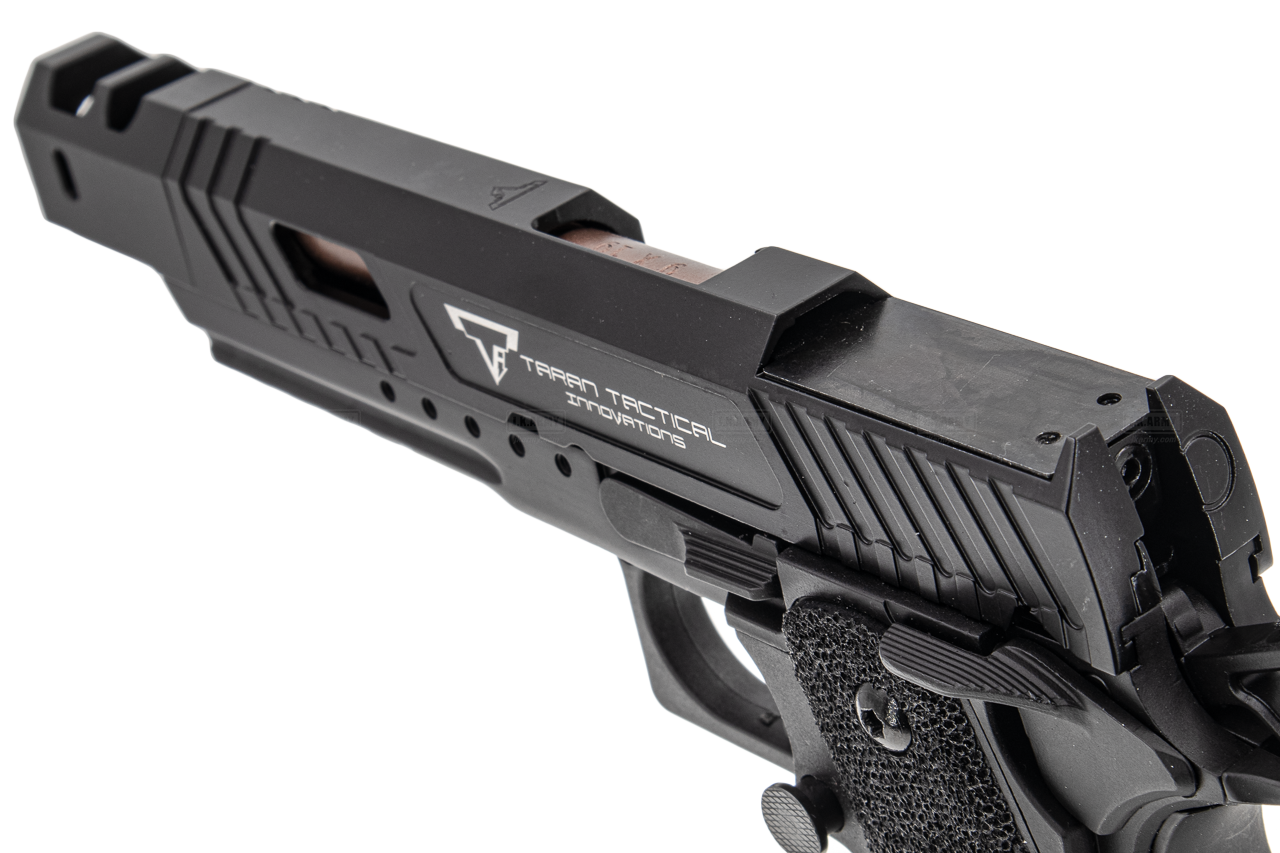 ARMY TTI Licensed Combat Master Alpha Model with Compensator GBB Pistol Airsoft ( Black )