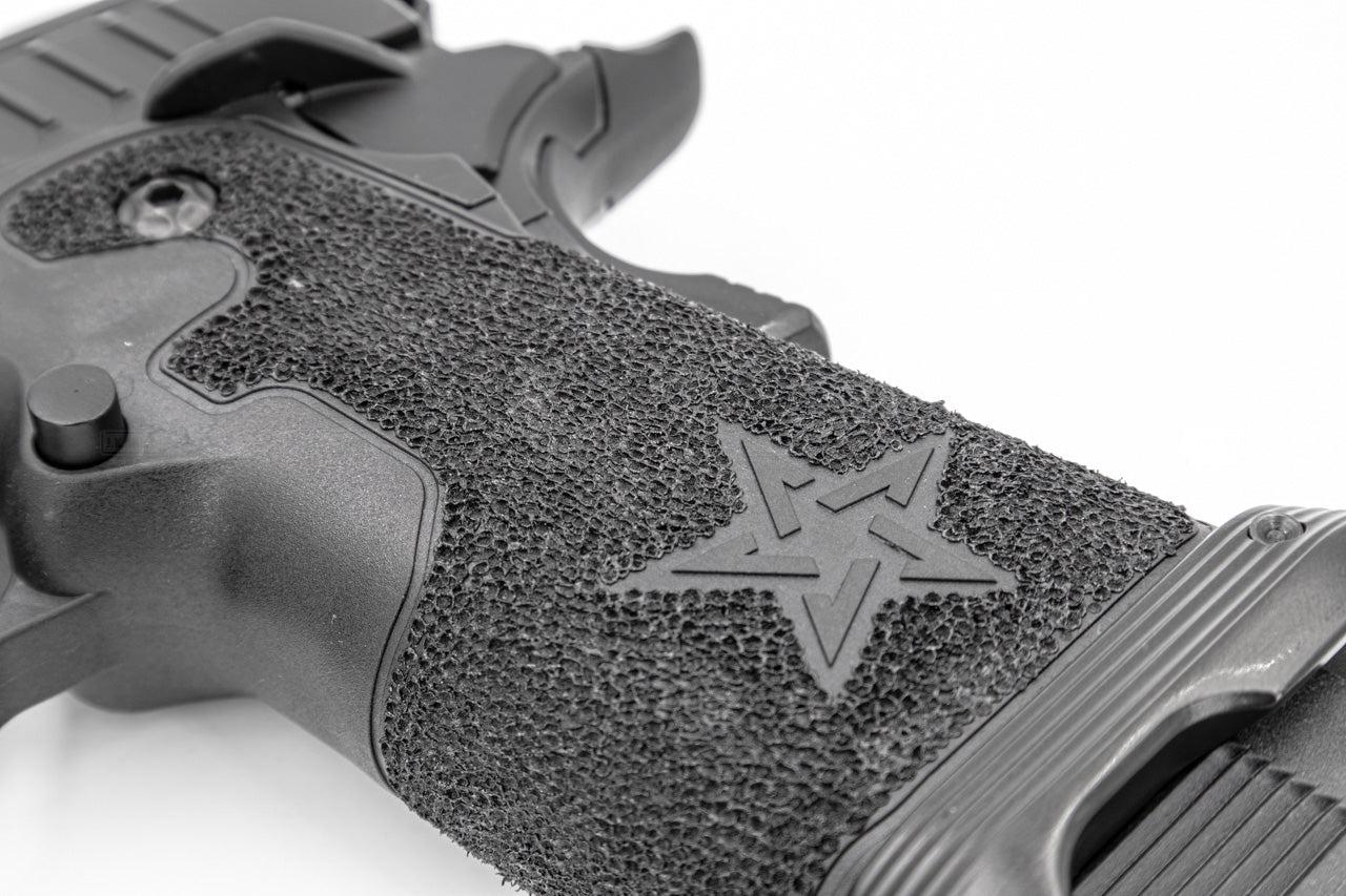 EMG Staccato Licensed XL 2011 ( Stippling Grip Version ) Hi-Capa GBB Pistol Airsoft ( by ARMY )