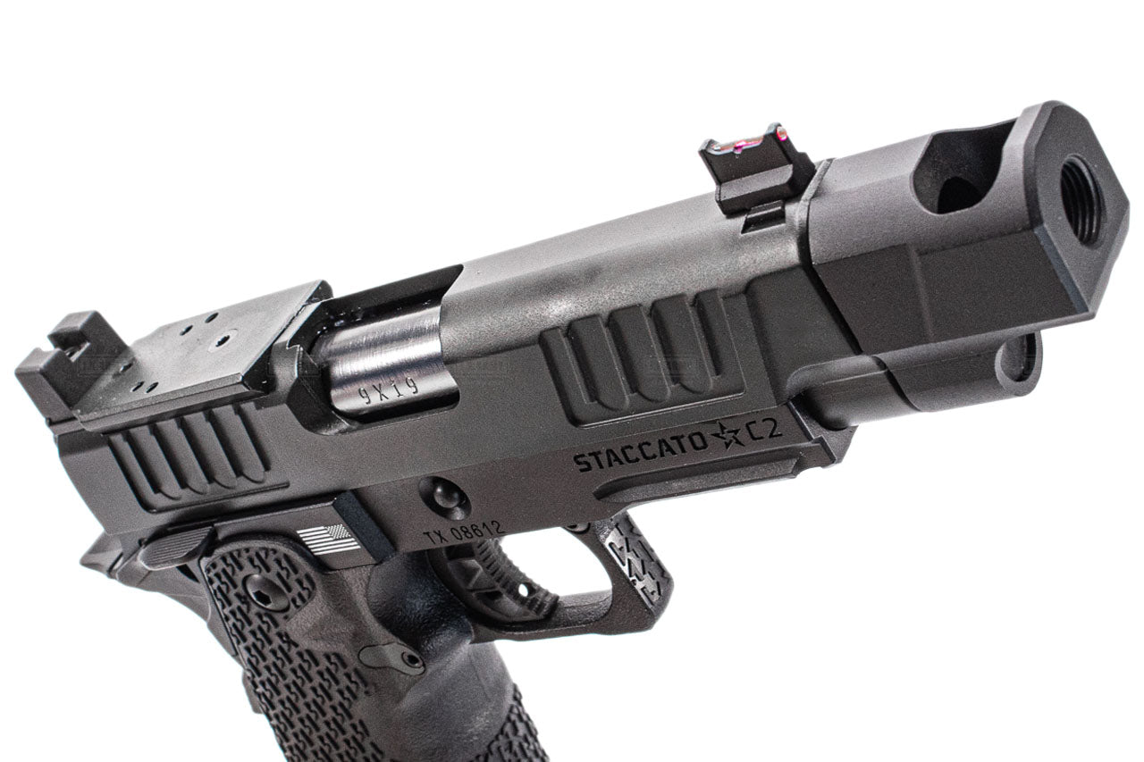 EMG Staccato Licensed C2 2011 With Compensator Hi-Capa GBB Pistol Airsoft ( by ARMY PLUS X T8 )