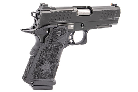 ARMY R612 Staccato C2 2011 Style Star Stippling Grip Ver. Hi-Capa GBB Pistol Airsoft ( Black )