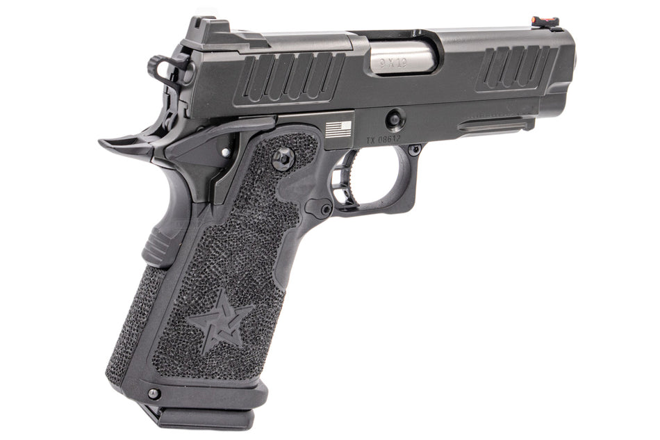 ARMY R612 Staccato C2 2011 Style Star Stippling Grip Ver. Hi-Capa GBB Pistol Airsoft ( Black )
