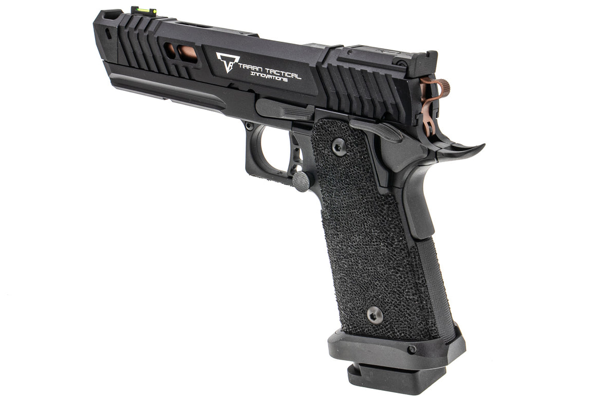 ARMY TTI Licensed JW4 Pit Viper CNC Aluminum 7075 Slide Hi-Capa GBB Pistol Airsoft  ( Steel Internal Parts Version ) ( Black R614 ) ( Licensed by Taran Tactical Innovations ) ( John Wick )