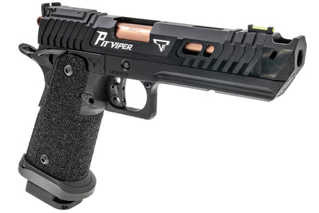 ARMY TTI Licensed JW4 Pit Viper CNC Aluminum 7075 Slide Hi-Capa GBB Pistol Airsoft  ( Steel Internal Parts Version ) ( Black R614 ) ( Licensed by Taran Tactical Innovations ) ( John Wick )