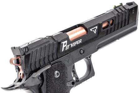 ARMY TTI Licensed JW4 Pit Viper CNC Aluminum 7075 Slide Hi-Capa GBB Pistol Airsoft  ( Steel Internal Parts Version ) ( Black R614 ) ( Licensed by Taran Tactical Innovations ) ( John Wick )