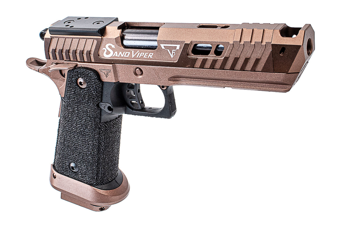 ARMY TTI Licensed Sand Viper CNC Slide Hi-Capa GBB Pistol Airsoft ( R615 )