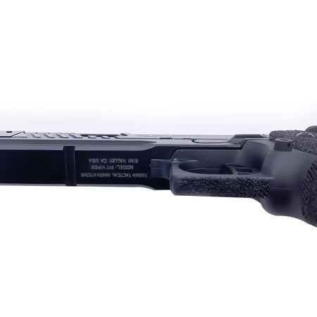 ARMY TTI Licensed JW4 Pit Viper CNC Aluminum 7075 Slide Hi-Capa GBB Pistol Airsoft  ( Steel Internal Parts Version ) ( Black R614 ) ( Licensed by Taran Tactical Innovations ) ( John Wick )