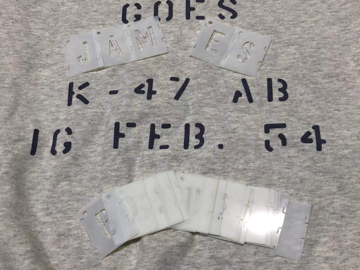ARMY Font Text Plastic Stencils Set ( 1inch / 2inch / 3inch )-3 Inch