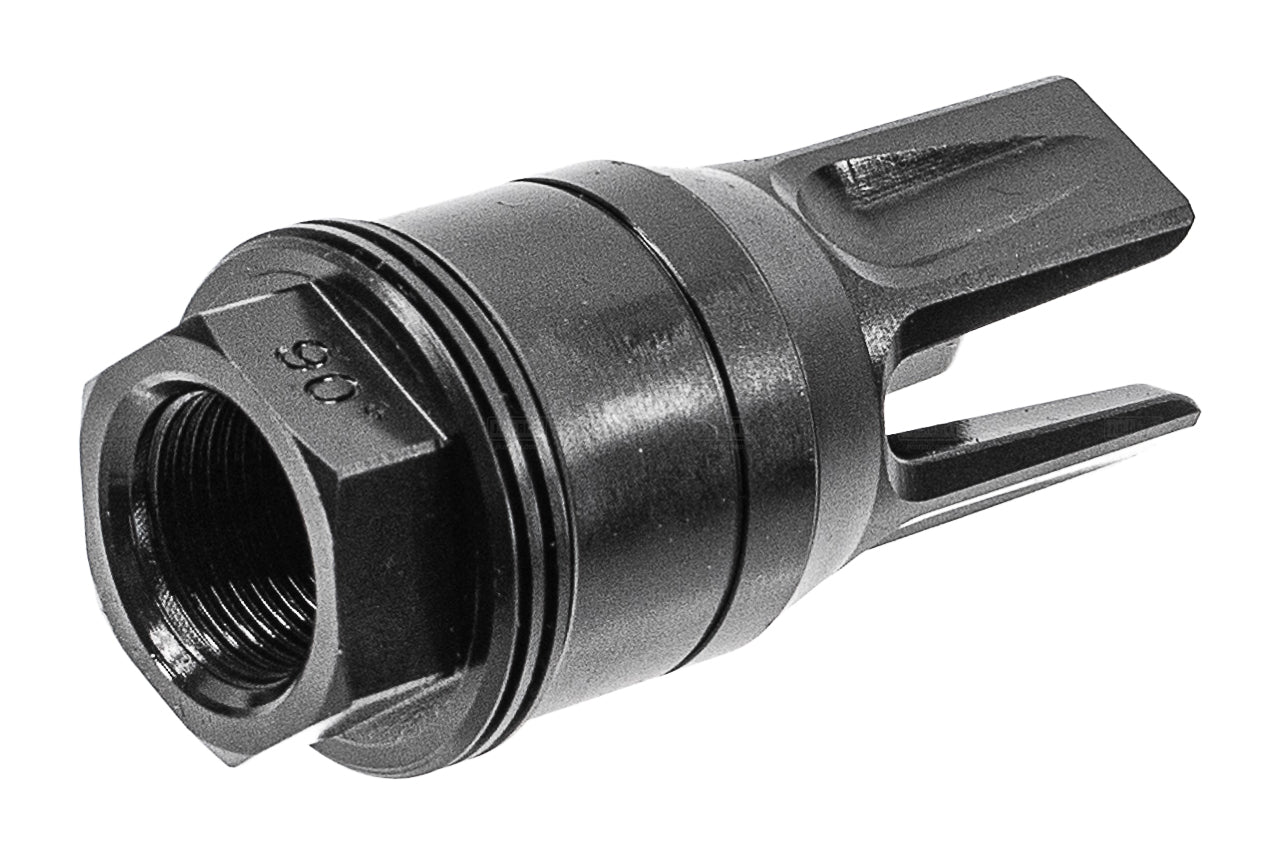 Arron Smith C-Lok Shouldered QD Airsoft Flash Hider ( 14mm CCW w/ 90 degree Shoulder )