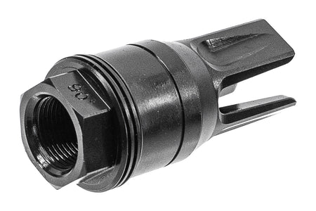 Arron Smith C-Lok Shouldered QD Airsoft Flash Hider ( 14mm CCW w/ 90 degree Shoulder )