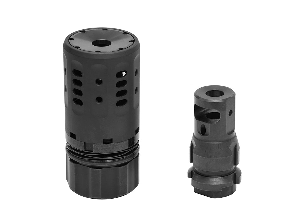 Arron Smith PRO Style Dummy Airsoft Muzzle Brake ( with MIRCO Brake Flash Hide 14mm CCW )