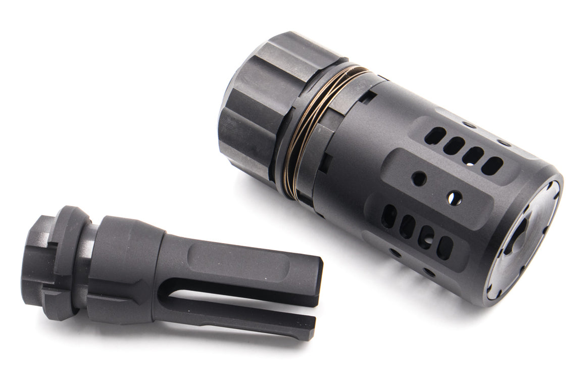 Arron Smith PRO Style Dummy Airsoft Muzzle Brake ( with MIRCO Brake Flash Hide 14mm CCW )