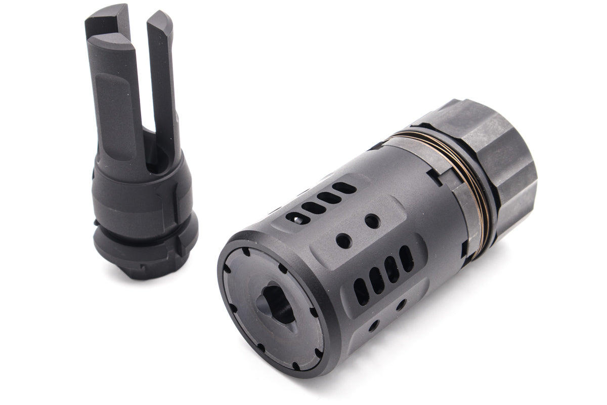 Arron Smith PRO Style Dummy Airsoft Muzzle Brake ( with MIRCO Brake Flash Hide 14mm CCW )