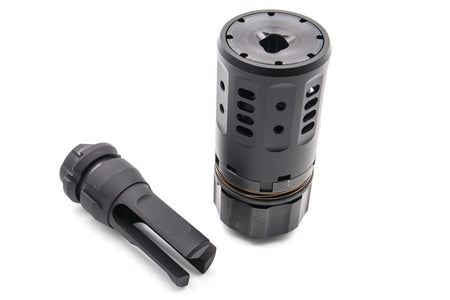 Arron Smith PRO Style Dummy Airsoft Muzzle Brake ( with MIRCO Brake Flash Hide 14mm CCW )