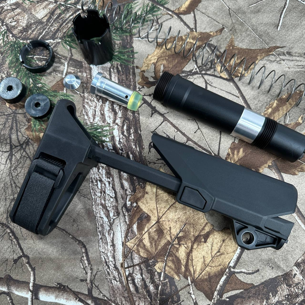 Arron Smith SBT Style M4 Brace Stock For Marui TM MWS GBBR Series / GHK / WA / VFC M4 GBBR Series-AS-SK01-AFT-BK