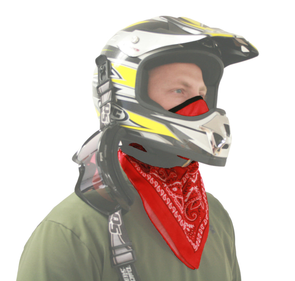 ATV Tek Pro Series Bandana Dust Mask - Red ( BDMRED )