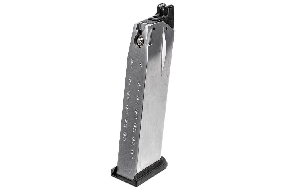 Springfield Armory Licensed XDM GBB Gas Magazine 26 Rds ( Air Venturi ) ( Silver ) ( AW )
