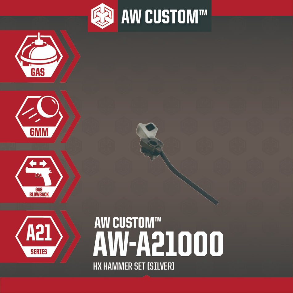 AW Hi-Capa 5.1 Hammer Set for AW / WE Hi-Capa Series ( Silver )