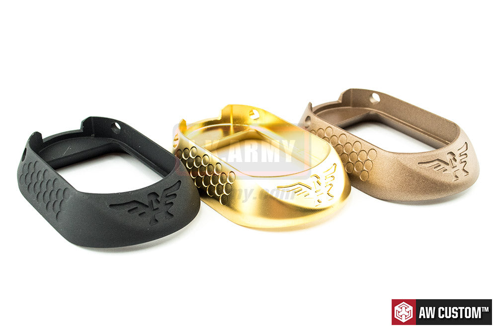 AW HX Flared Magwell for AW HX / WE Hi-Capa ( Engraved )-Tan