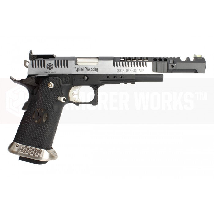 AW HX2431 .38 Supercomp Race GBB Airsoft Pistol with Scope Mount ( Full Auto Ver. ) ( 2 Tone )
