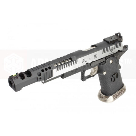 AW HX2431 .38 Supercomp Race GBB Airsoft Pistol with Scope Mount ( Full Auto Ver. ) ( 2 Tone )