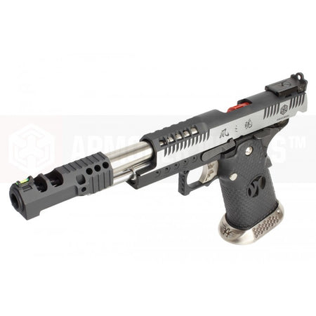 AW HX2431 .38 Supercomp Race GBB Airsoft Pistol with Scope Mount ( Full Auto Ver. ) ( 2 Tone )