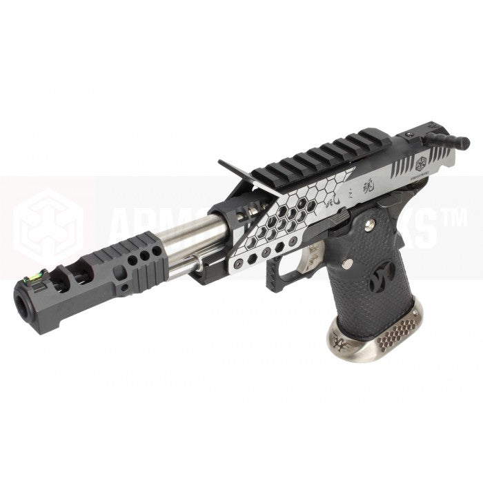 AW HX2431 .38 Supercomp Race GBB Airsoft Pistol with Scope Mount ( Full Auto Ver. ) ( 2 Tone )