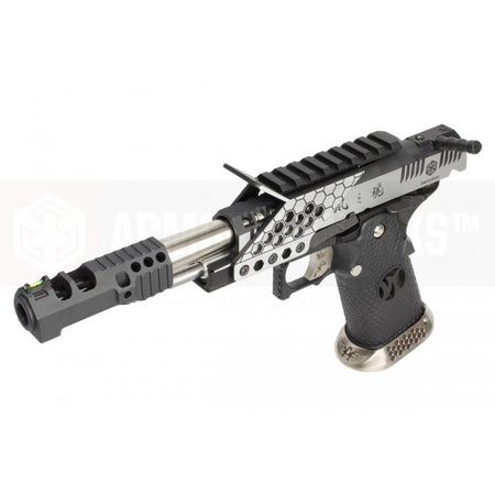 AW HX2431 .38 Supercomp Race GBB Airsoft Pistol with Scope Mount ( Full Auto Ver. ) ( 2 Tone )