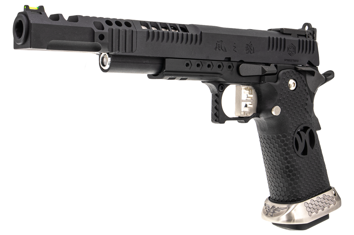 AW HX2432 .38 Supercomp Race GBB Airsoft Pistol with Scope Mount ( Full Auto Ver. ) ( Black )