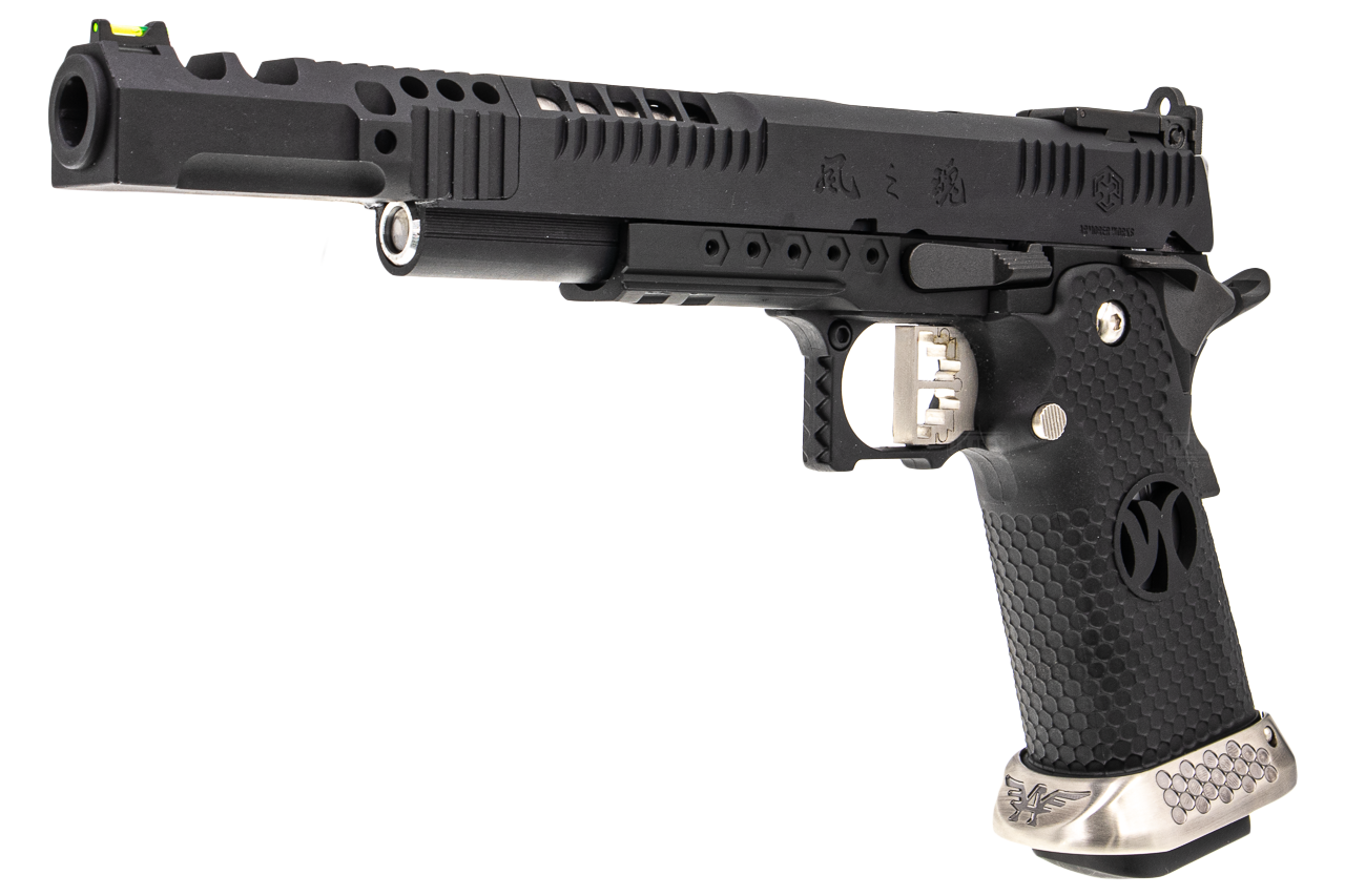 AW HX2432 .38 Supercomp Race GBB Airsoft Pistol with Scope Mount ( Full Auto Ver. ) ( Black )