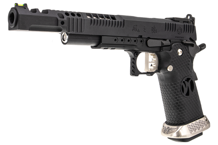 AW HX2432 .38 Supercomp Race GBB Airsoft Pistol with Scope Mount ( Full Auto Ver. ) ( Black )