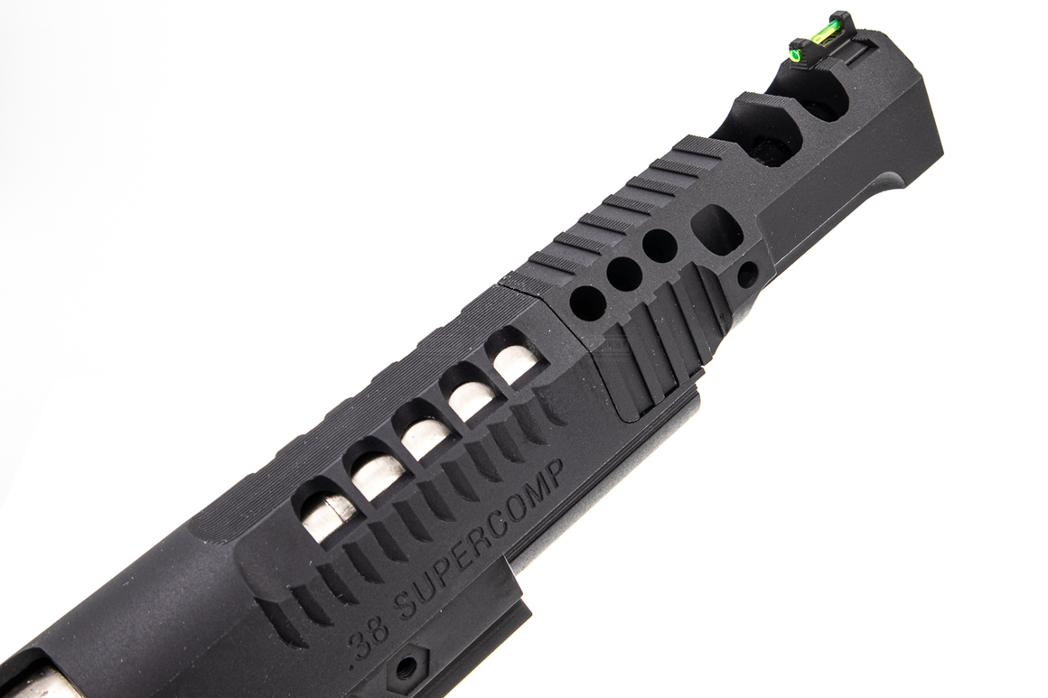 AW HX2432 .38 Supercomp Race GBB Airsoft Pistol with Scope Mount ( Full Auto Ver. ) ( Black )