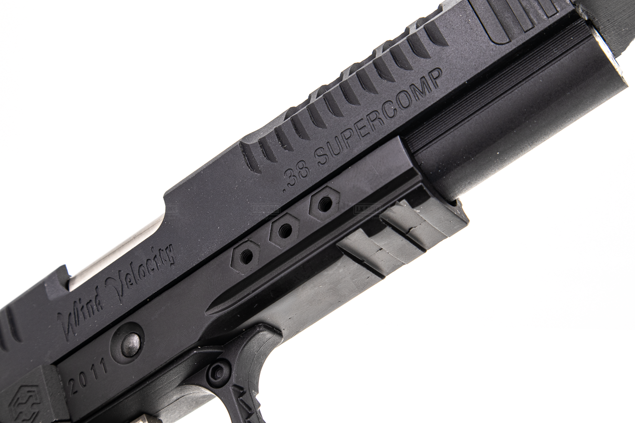 AW HX2432 .38 Supercomp Race GBB Airsoft Pistol with Scope Mount ( Full Auto Ver. ) ( Black )