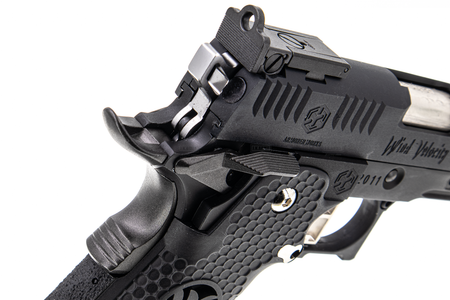 AW HX2432 .38 Supercomp Race GBB Airsoft Pistol with Scope Mount ( Full Auto Ver. ) ( Black )