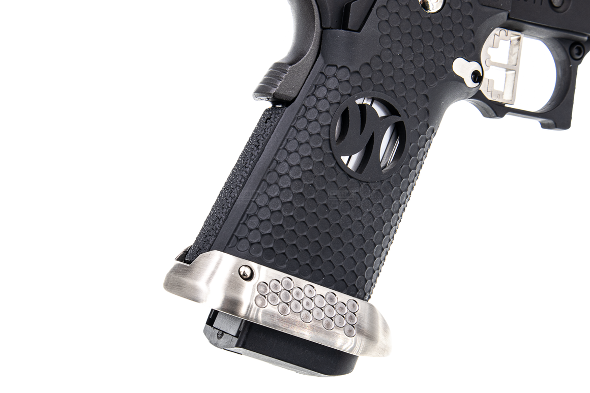 AW HX2432 .38 Supercomp Race GBB Airsoft Pistol with Scope Mount ( Full Auto Ver. ) ( Black )