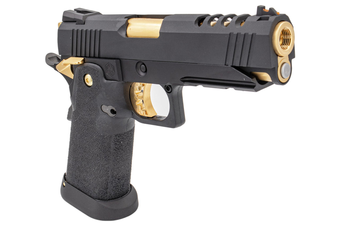 Armorer Works AW HX2711 Hi-Capa 4.3 GBB Pistol ( Black and Gold )