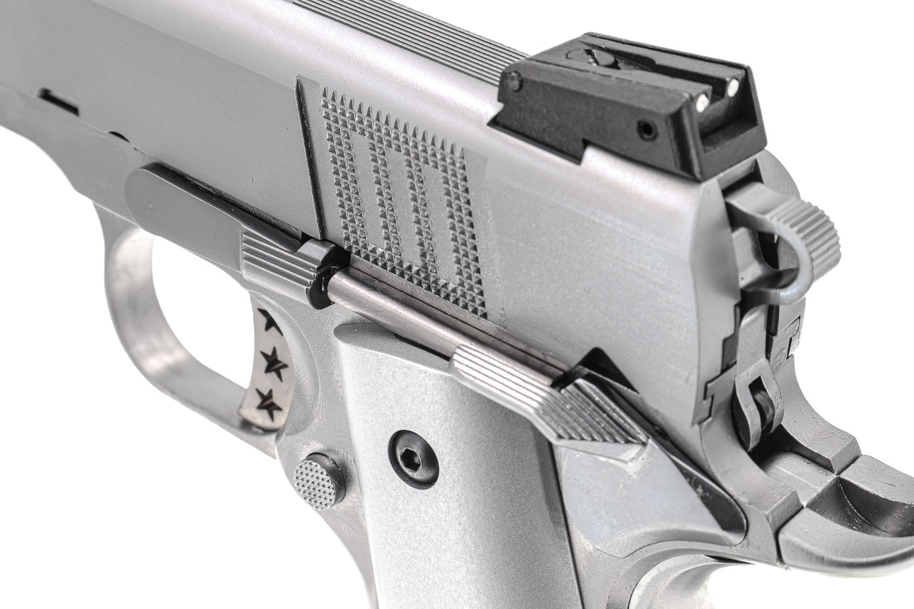 AW Custom NE3101 Gas Blow Back Pistol GBBP Airsoft ( Silver )