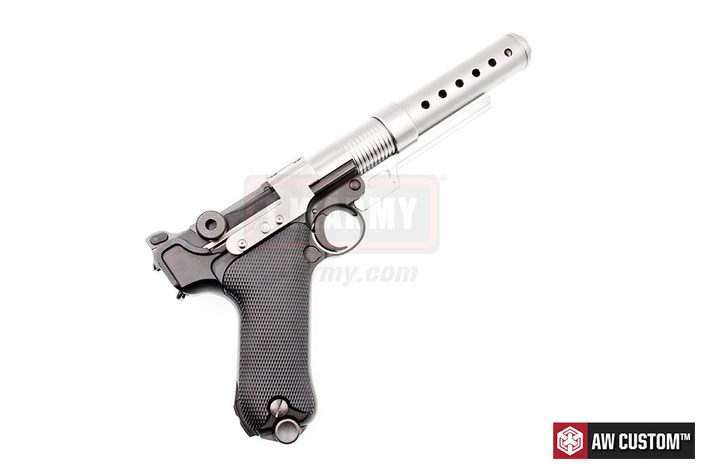 AW Custom Built Luger P08 6" Pistol with Muzzle Device ( Star War Style ) ( Limited Edition Custom ) ( K00002+K00003 )