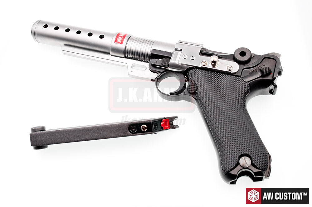 AW Custom Built Luger P08 6" Pistol with Muzzle Device ( Star War Style ) ( Limited Edition Custom ) ( K00002+K00003 )